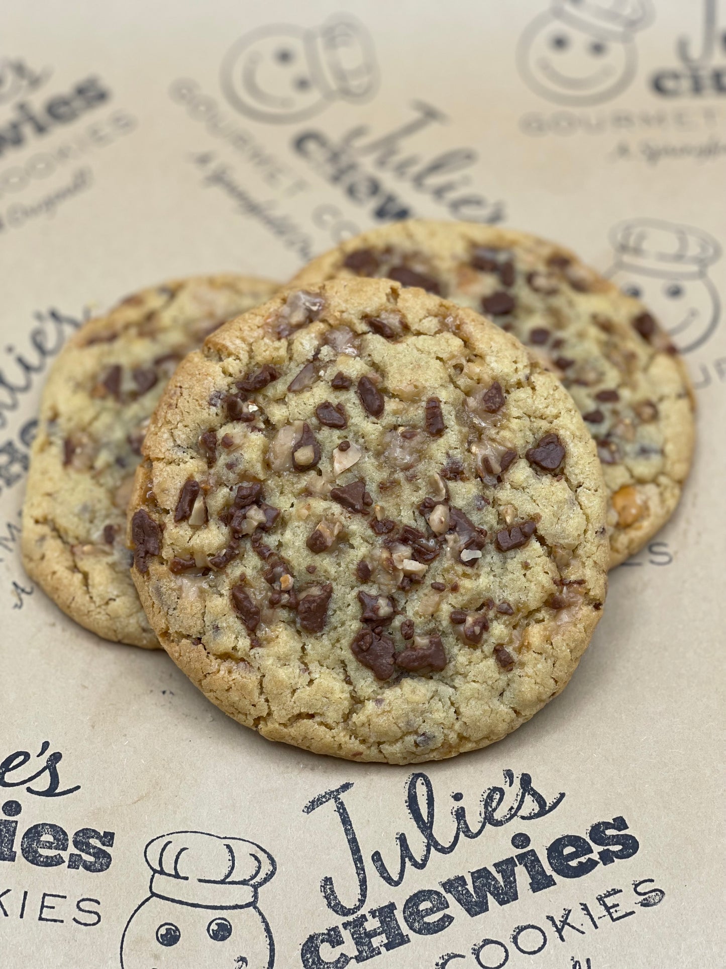 Dozen Butterscotch Toffee Cookies